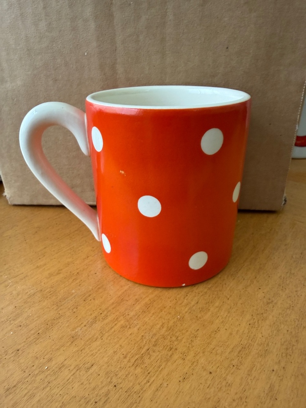 Collectors VTG WEST GERMANY Polka Dot Ceramic Coffee MuG